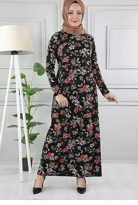 Red Floral Long Dress