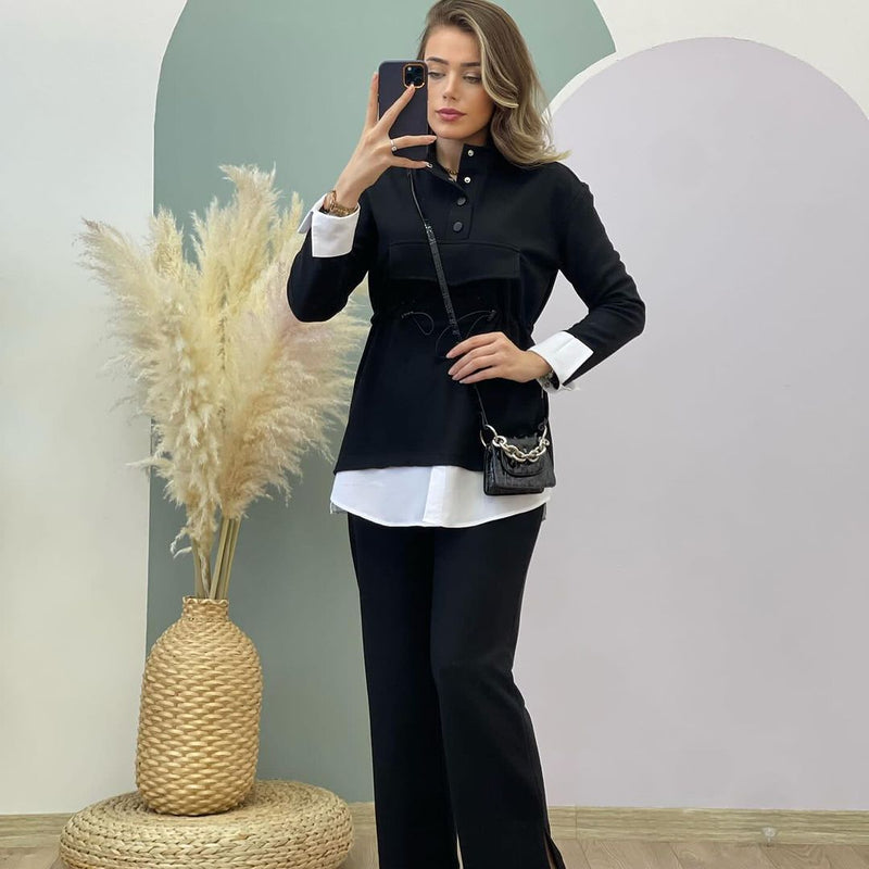 Drawstring Pocket Modest Active Set