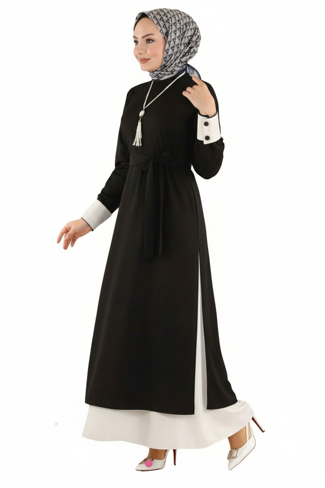 Abstract Print Maxi Dress