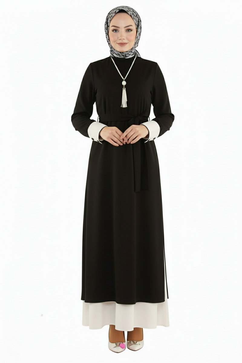 Abstract Print Maxi Dress