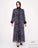 Abstract Print Soft-Drape Open Abaya