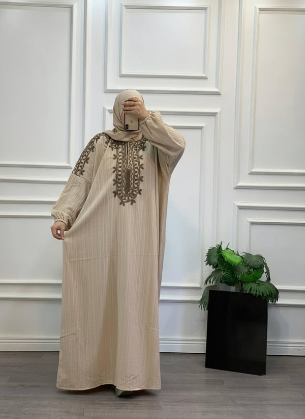 The Heritage Embroidered Modest Kaftan