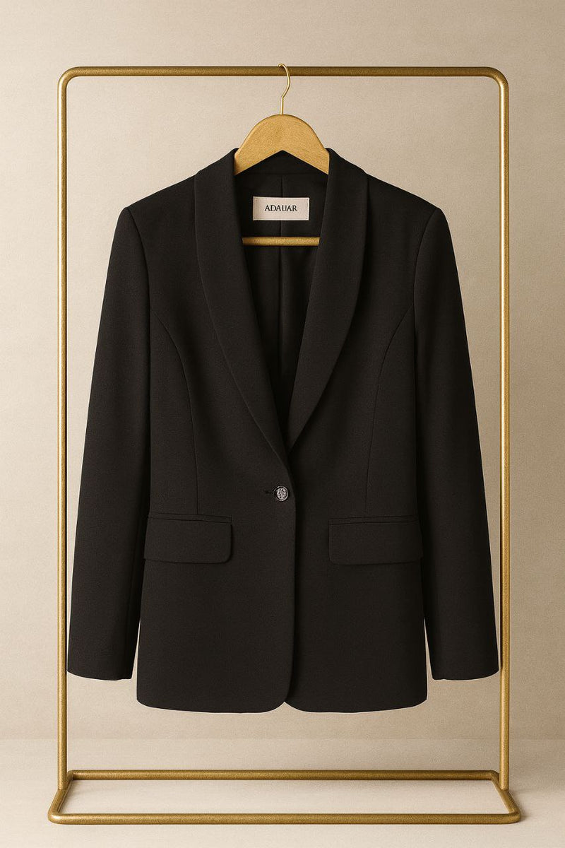 Tailored Soft-Touch Shawl Collar Blazer