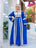 Royal Embroidered Modest Dress