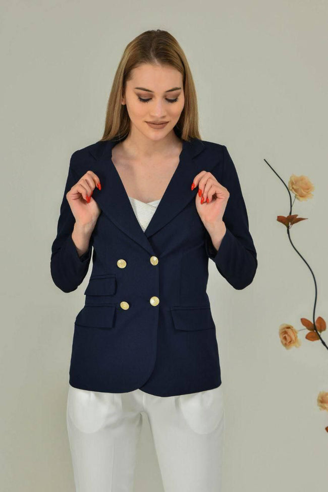Tailored Soft-Touch Shawl Collar Blazer