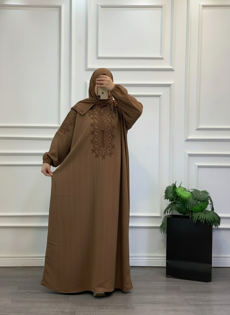 The Heritage Embroidered Modest Kaftan