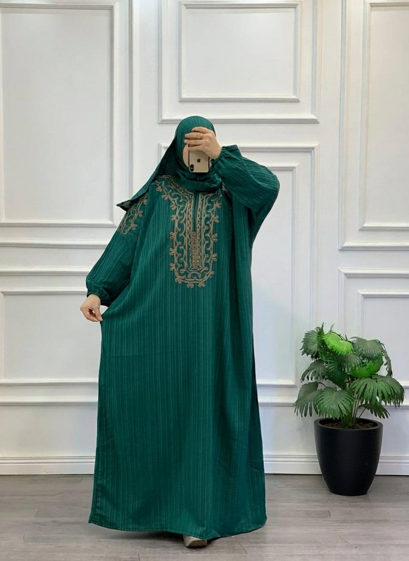 The Heritage Embroidered Modest Kaftan