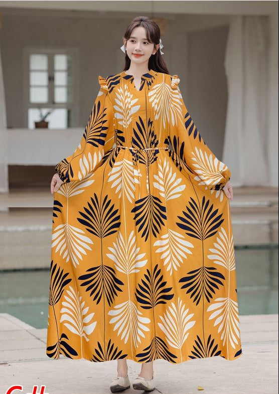 Elegant High-Neck Soft Lace Modest Dress