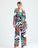 Geometric Abstract Print Soft-Touch Suit