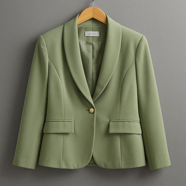 Tailored Soft-Touch Shawl Collar Blazer