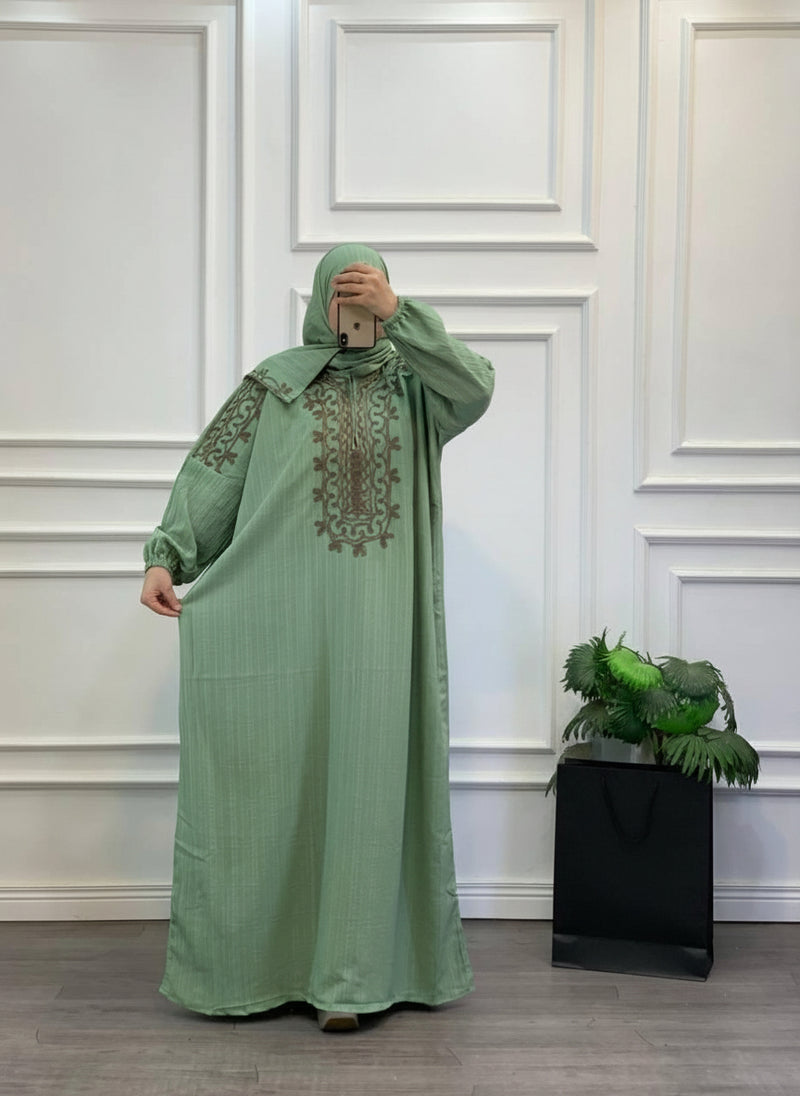 The Heritage Embroidered Modest Kaftan