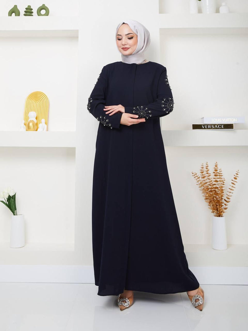 Luxury Embellished Soft-Drape Abaya