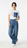 The Denim Patchwork Tee & Wide-Leg Jeans