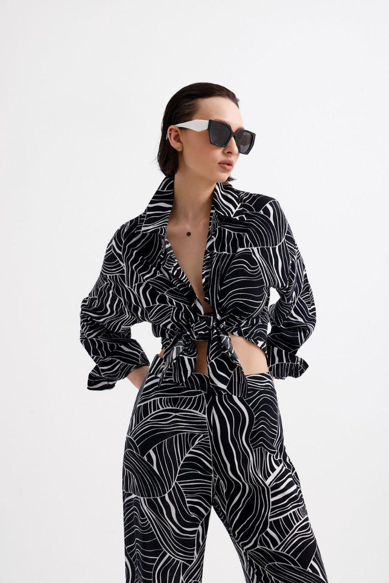 Wavy Print Soft Co-ord Set
