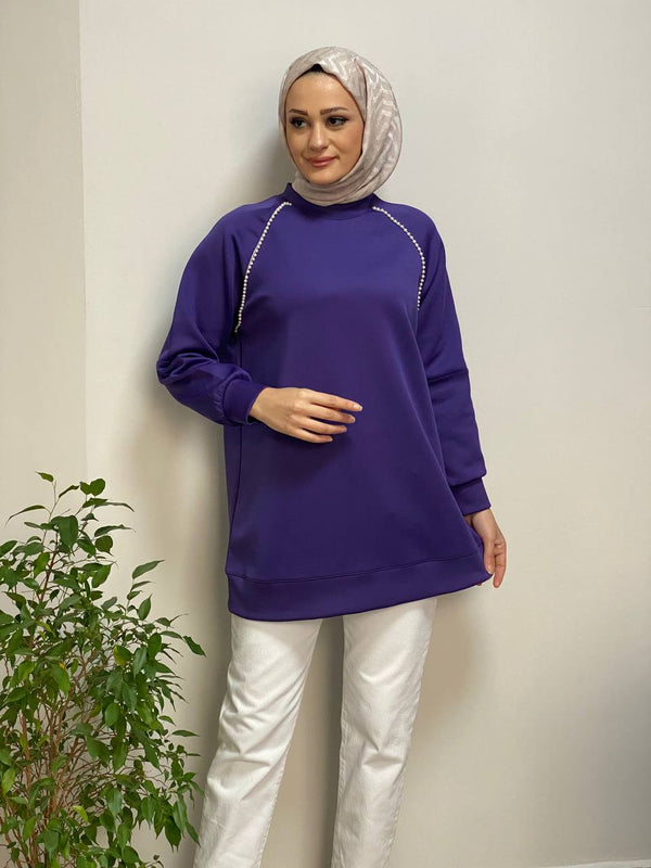 Pearl Trim Comfort Tunic