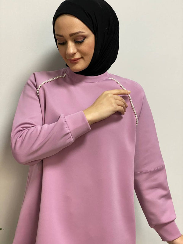 Pearl Trim Comfort Tunic