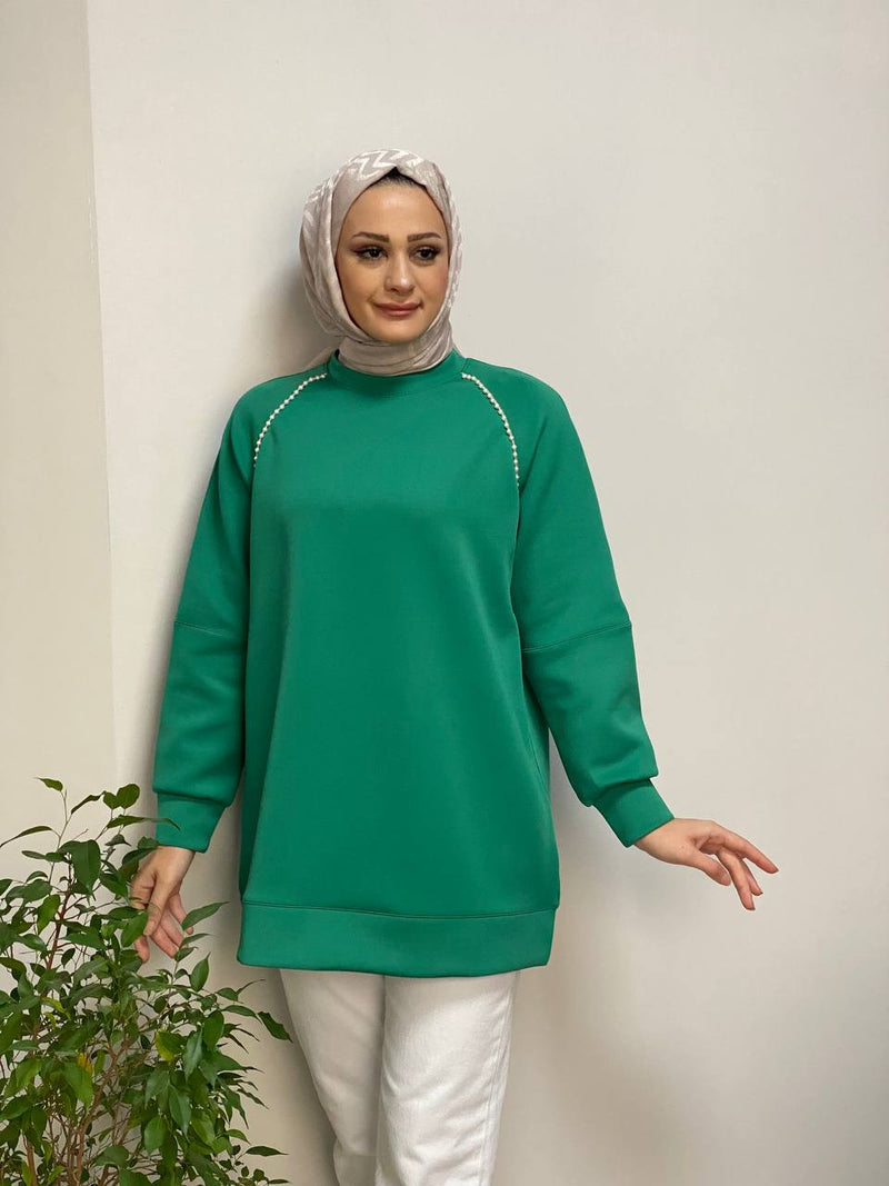 Pearl Trim Comfort Tunic