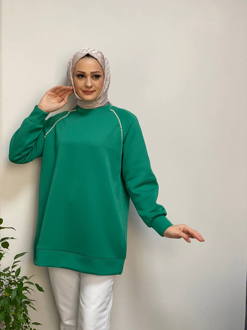 Pearl Trim Comfort Tunic