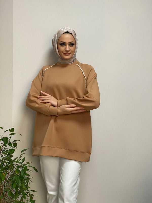 Pearl Trim Comfort Tunic