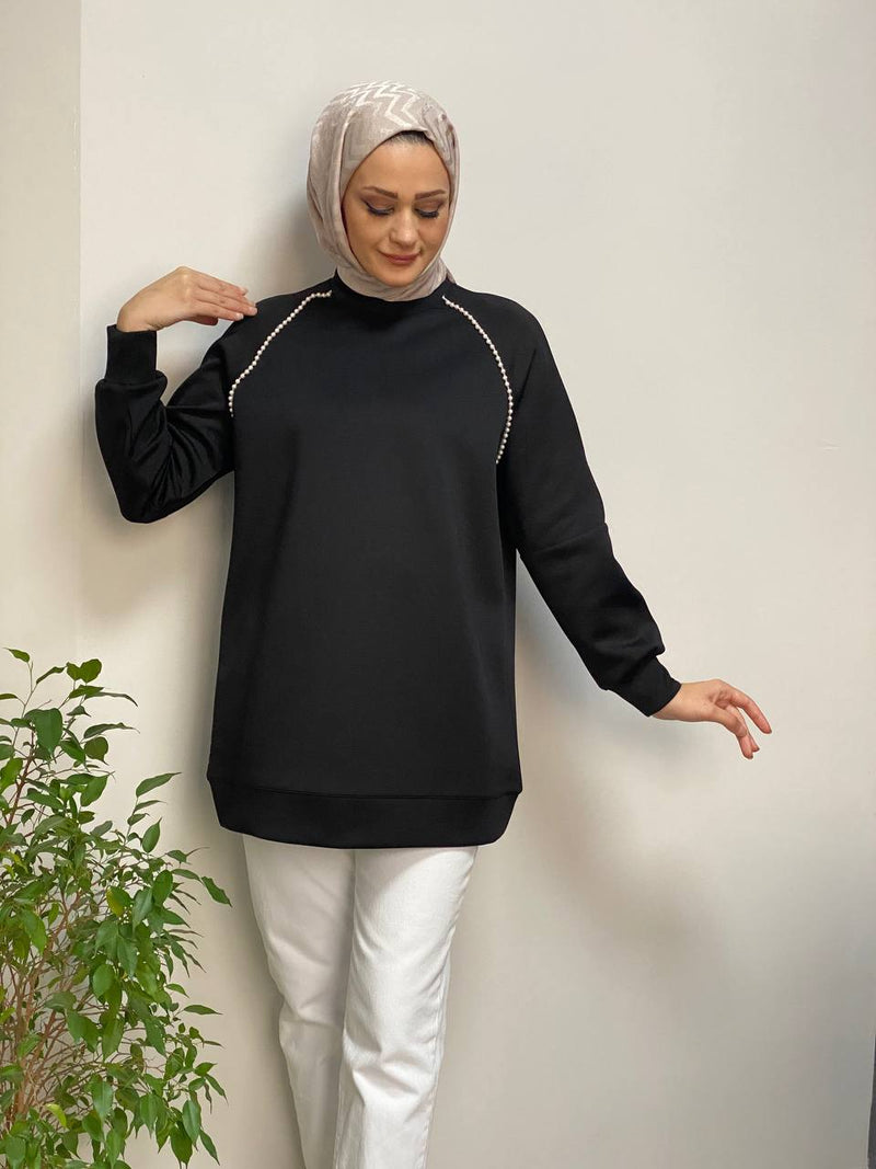 Pearl Trim Comfort Tunic