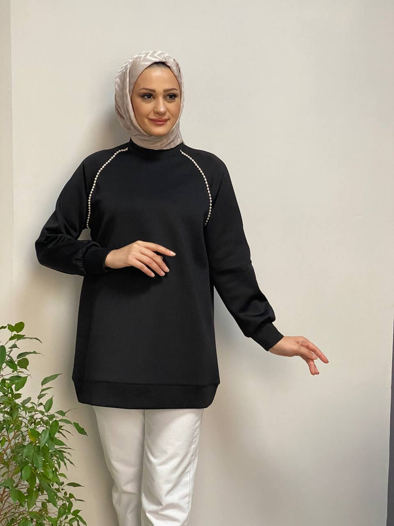 Pearl Trim Comfort Tunic