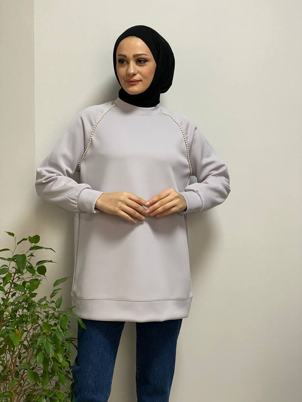 Pearl Trim Comfort Tunic