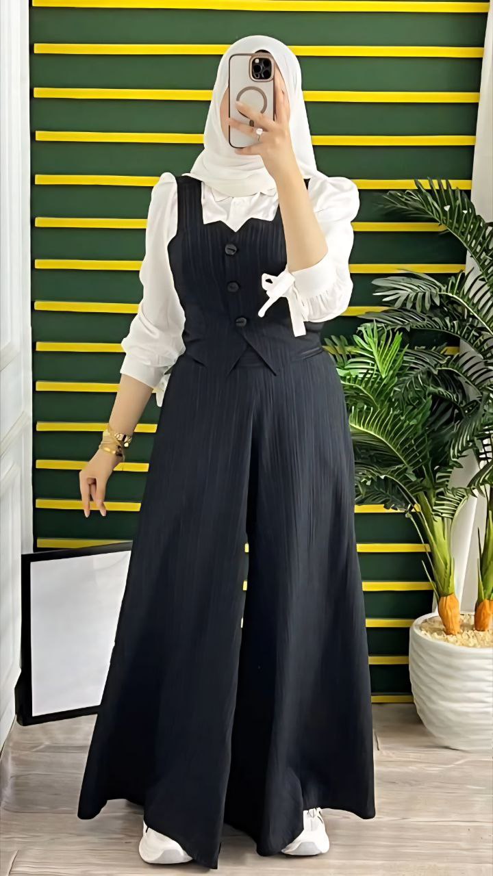 Ribbed Texture Three-Piece Set