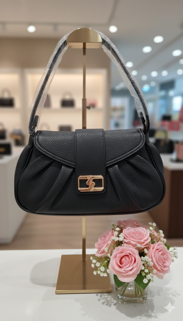 Elegant Pleated Shoulder Bag