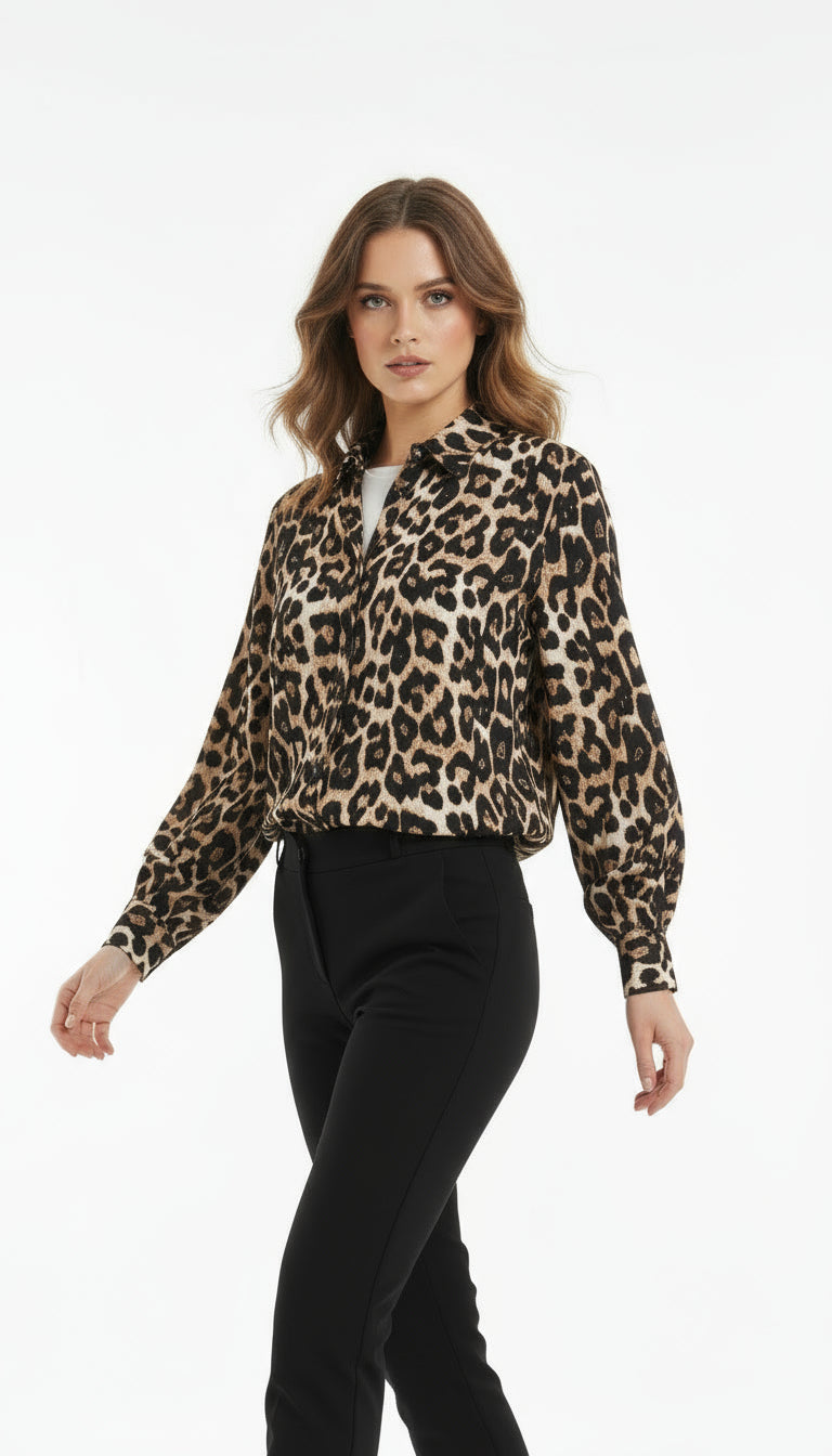 Leopard Printed Blouse