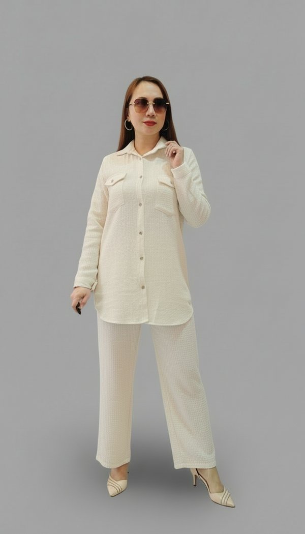 Soft Textured Two-Piece Set