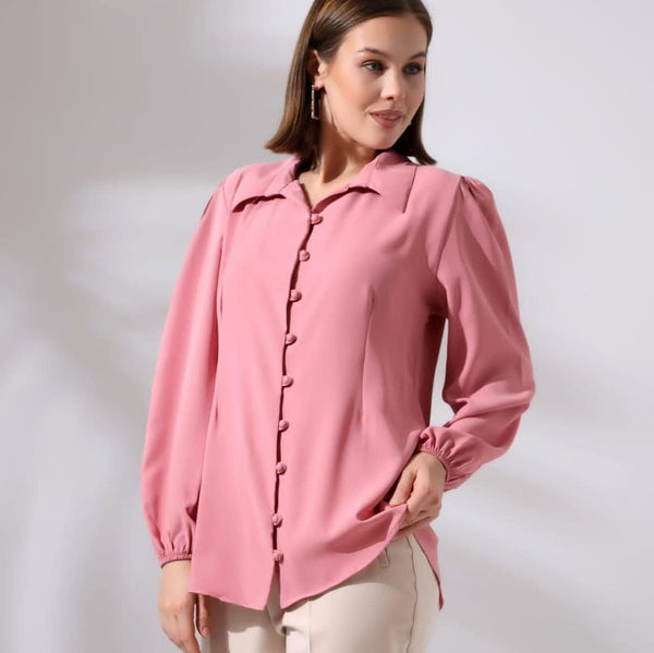 Elegant Balloon Sleeve Blouse