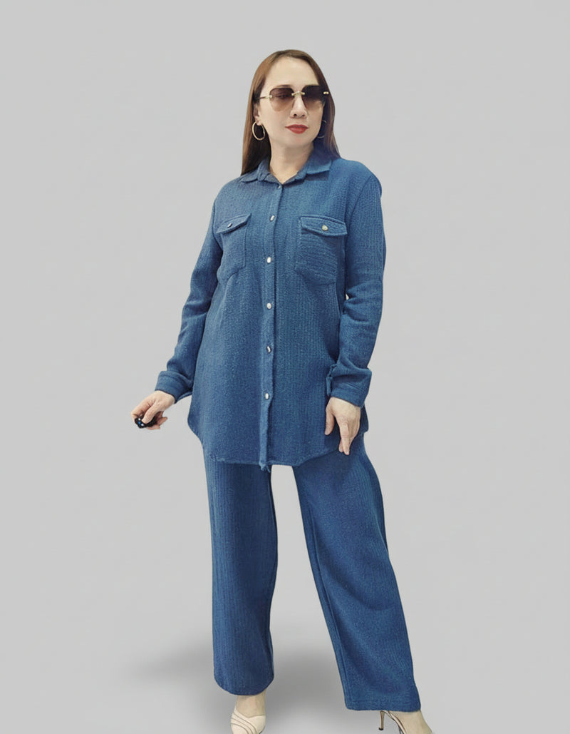 Soft Textured Two-Piece Set