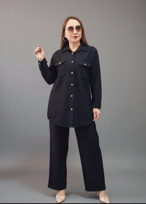 Soft Textured Two-Piece Set