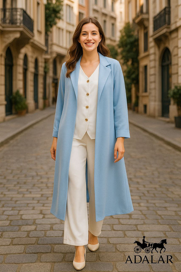 Soft 3-Piece Long Coat Layering Set