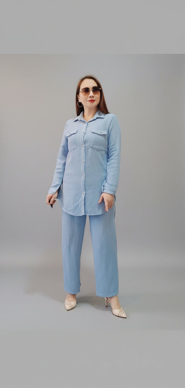 Soft Textured Two-Piece Set