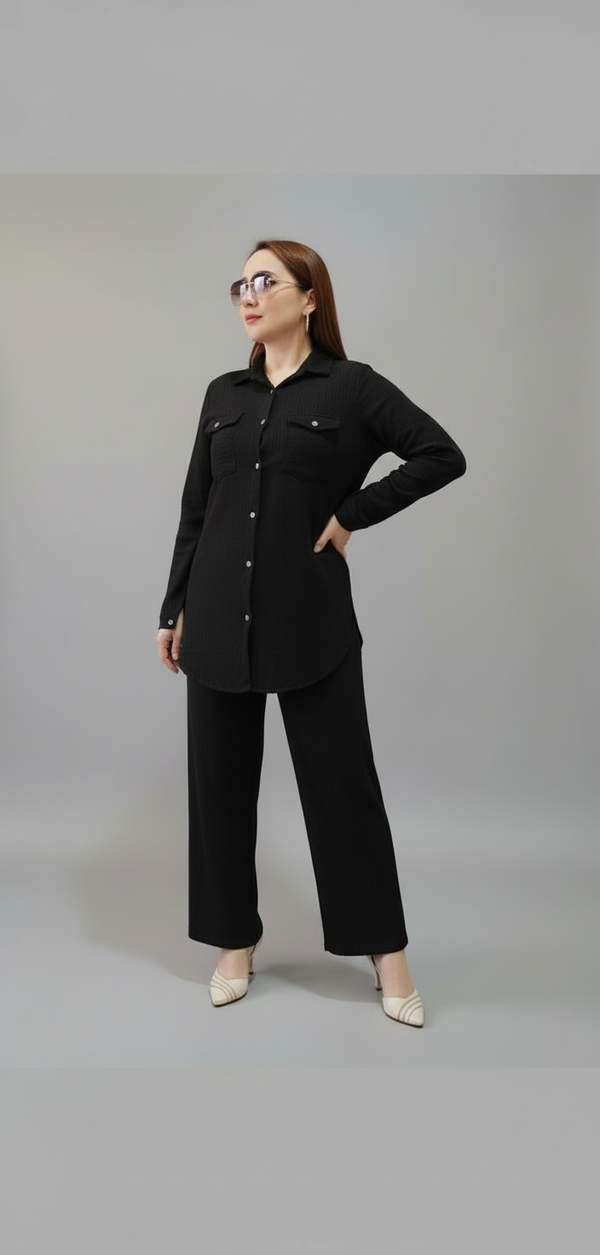 Soft Textured Two-Piece Set