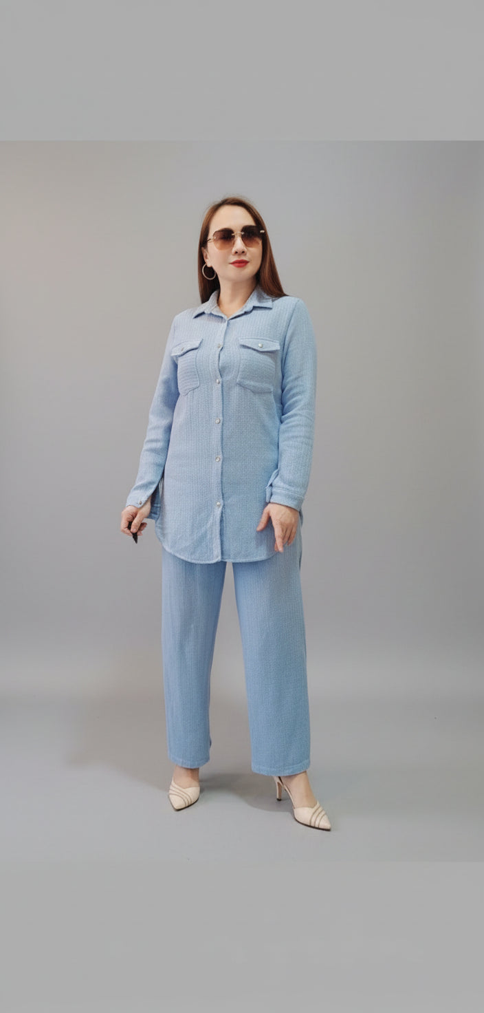 Soft Textured Two-Piece Set