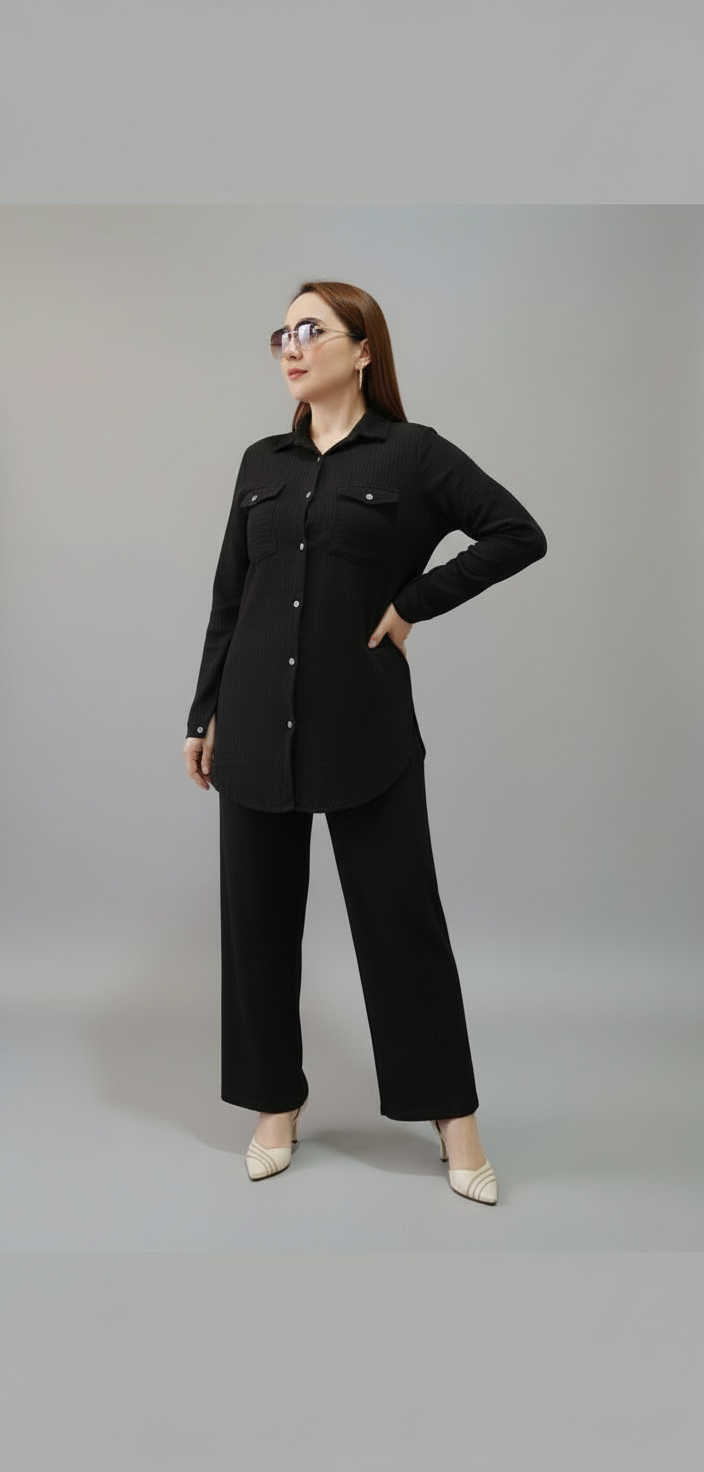 Soft Textured Two-Piece Set