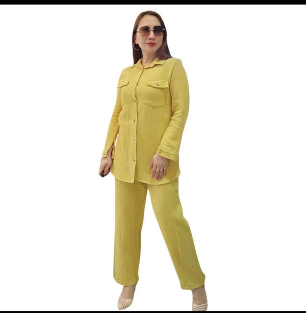 Soft Textured Two-Piece Set