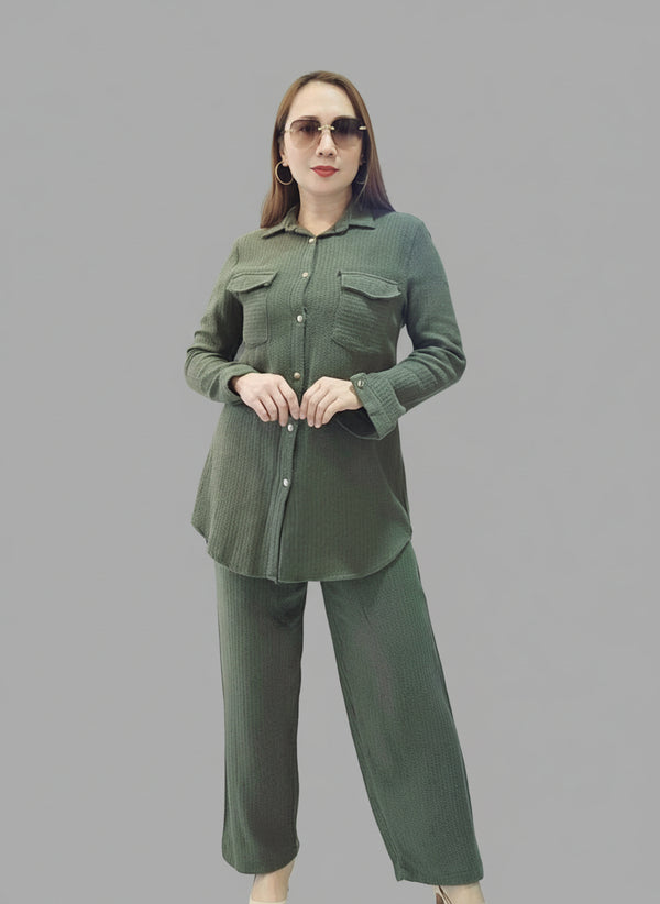 Soft Textured Two-Piece Set