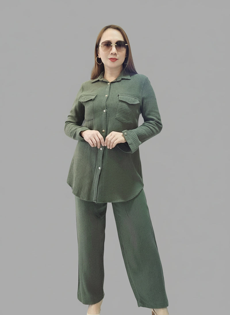 Soft Textured Two-Piece Set