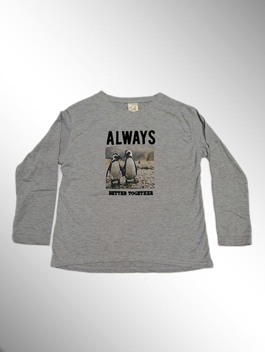 Girls' Long Sleeve "ALWAYS BETTER TOGETHER" T-Shirt