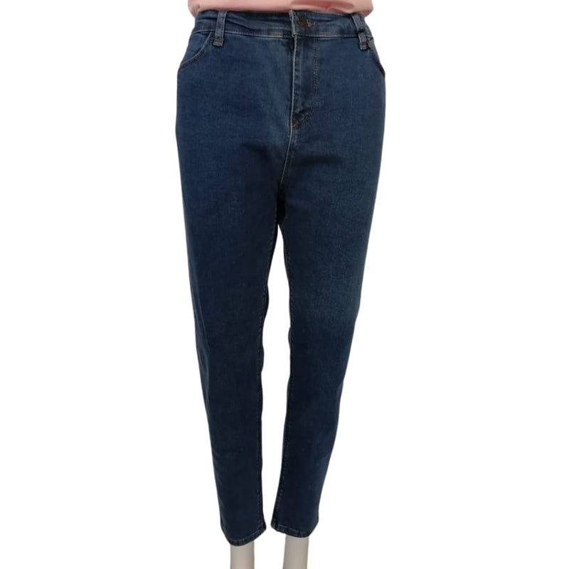 Blue Plain Denim Jeans