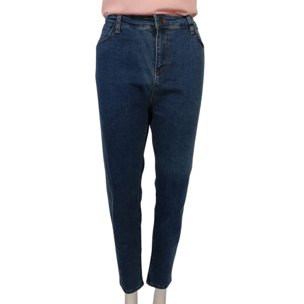 Blue Plain Denim Jeans