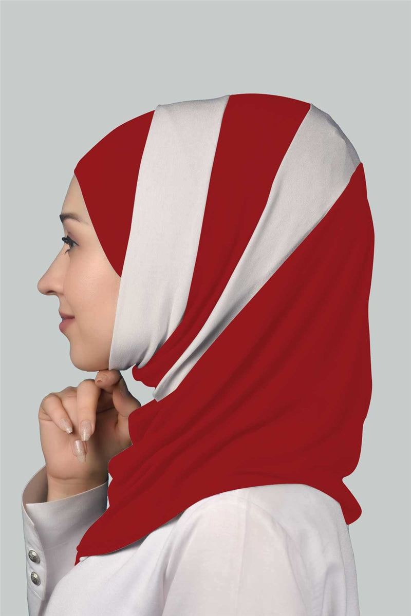 Red Double Color (One Piece) Scarf