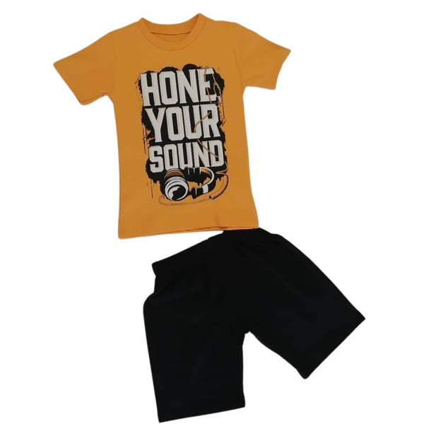 Boys' "HONE YOUR SOUND" T-Shirt and Shorts Set