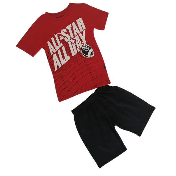 Boys' "ALL-STAR ALL DAY" T-Shirt and Shorts Set