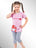 Pink Graphic Kids Pajama Set